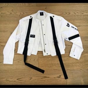 LF White Buckle Jacket